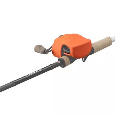 13 Fishing Skull Cap Baitcast Reel Cover Orange