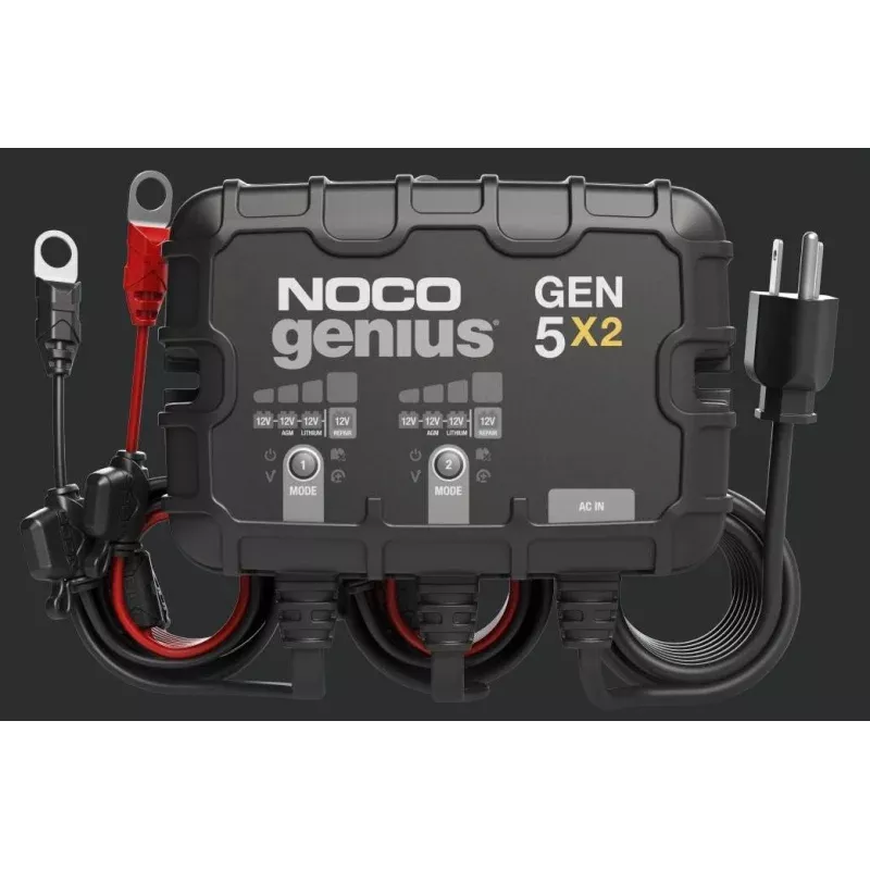 2-BANK 10A ONBOARD BATTERY CHARGER