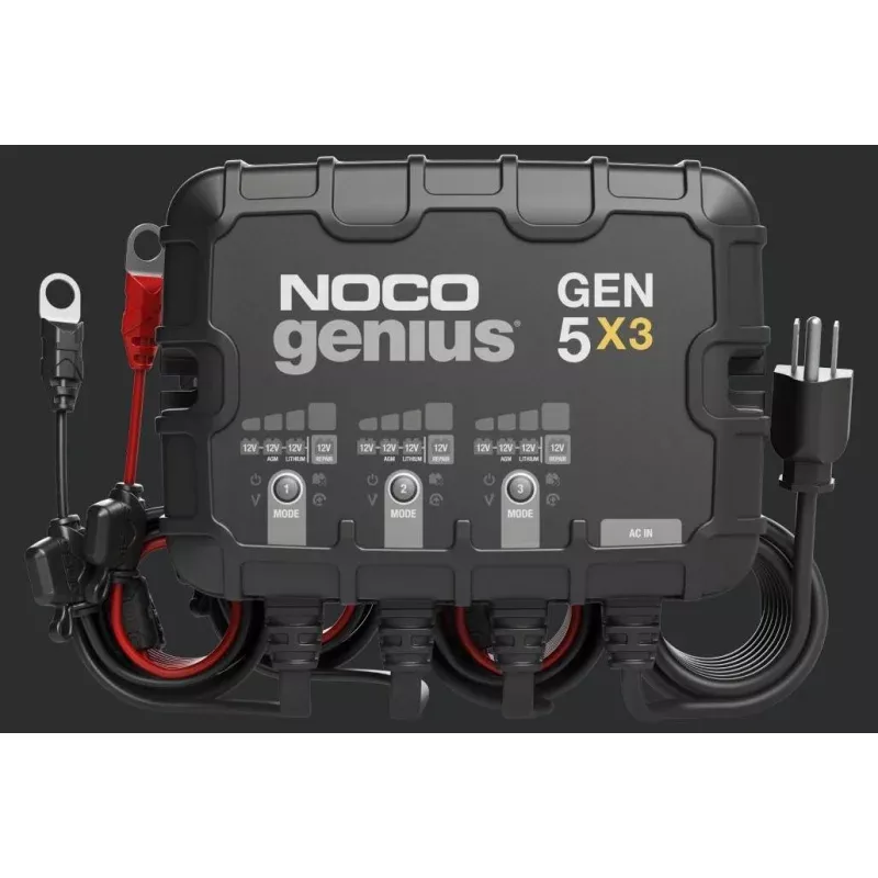 3-BANK 15A ONBOARD BATTERY CHARGER