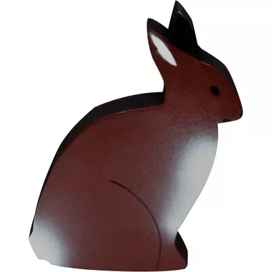 3 Rivers 9083-09 Dinks Sitting Rabbit Foam Target, Brown