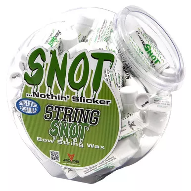 30-06 SS-48 String Snot Bowstring Wax Counter Display, White, 48 Pack