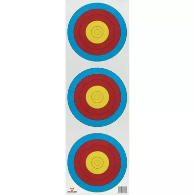 30-06 TAR3V-100 Paper Targets 3 Spot Vertical, Multi, 100 Pack