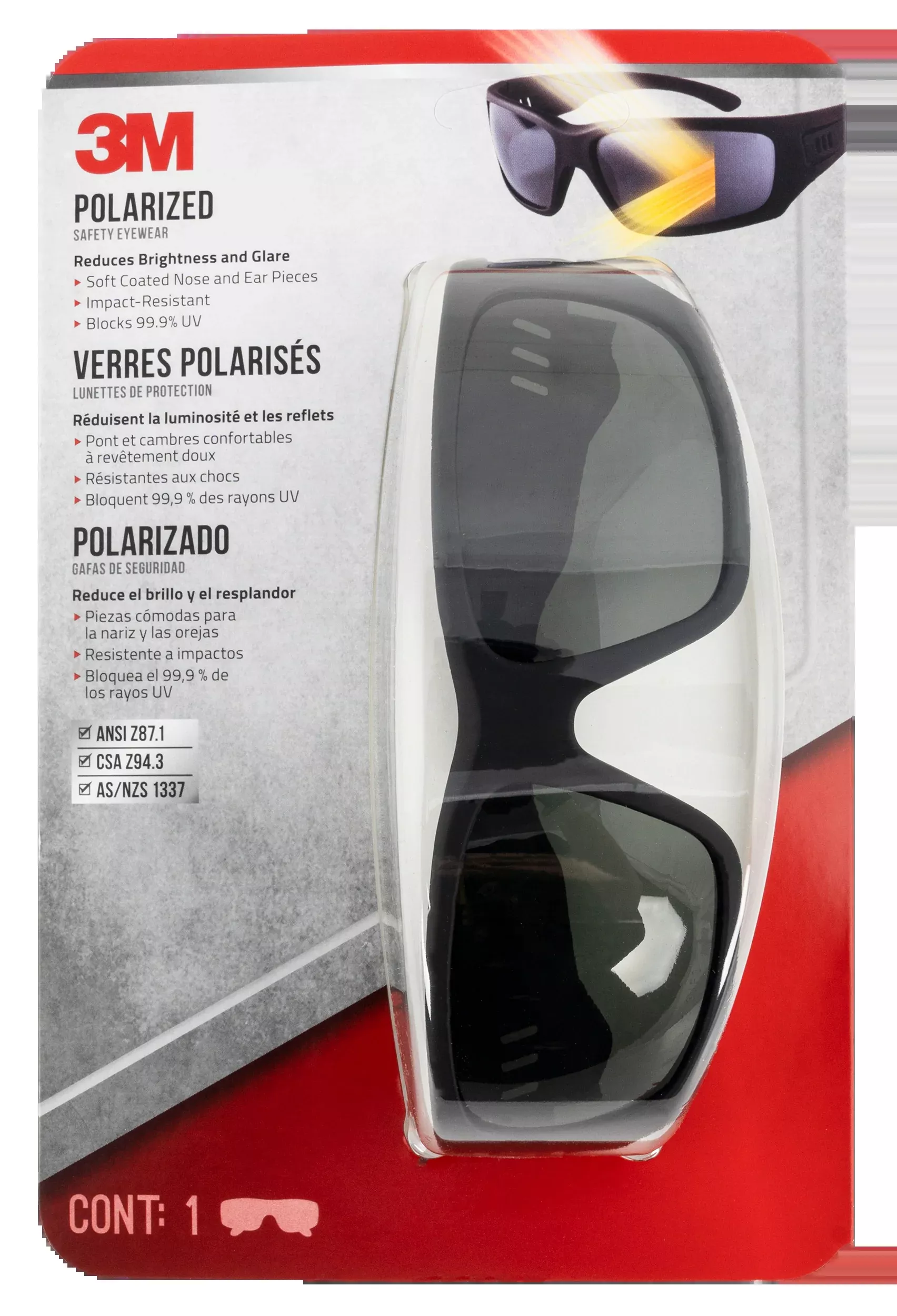 3m Peltor Vdc, Pel 90214h1-vdcSafety Eyewear Vdc Pol/blk
