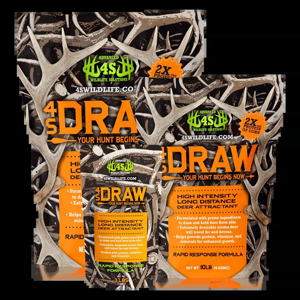 4S Advanced Wildlife Solutions Double Drop Attractant Block | Model I17112 | 25 lbs | Long‑Range Deer Feed & High‑Protein Attractant