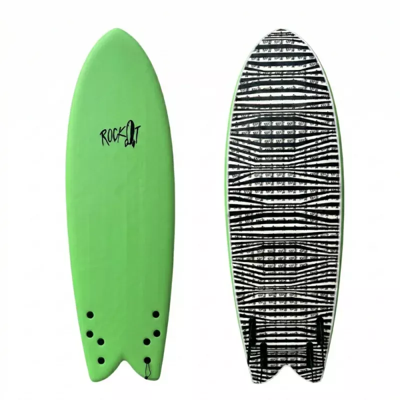 5’8 Weird Al Quad Fish|Blue&Green