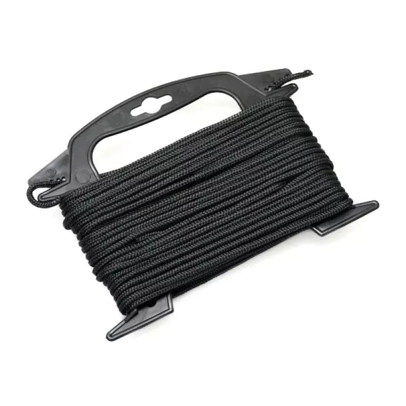 75 FEET SOLID BLACK PP ROPE WITH WI