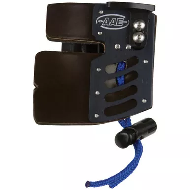 AAE Elite Finger Tab Cordovan, Black, Right Hand