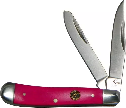 Abkt Roper Series Pink Sky – Peanut 2-blade Pink Bone Hndls