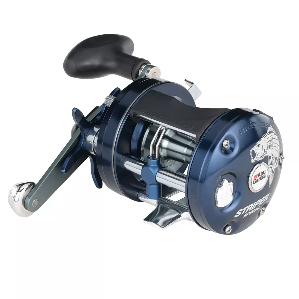 Abu Garcia Ambassadeur C3 Striper Round Baitcast Reel – Right Hand C3-6500STPSPC [1649441]