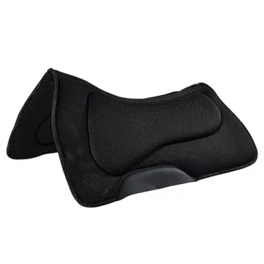 ACAVALLO 3D Spacer Memory Foam Western Black Saddle Pad (AC310)