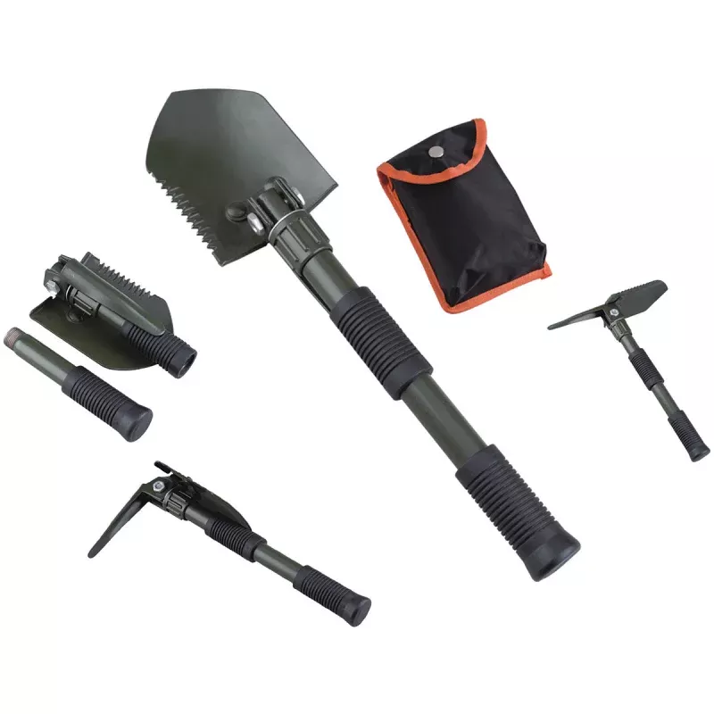 ACECAMP Folding Shovel with Pick – Compact Multi-Tool for Outdoor Adventures