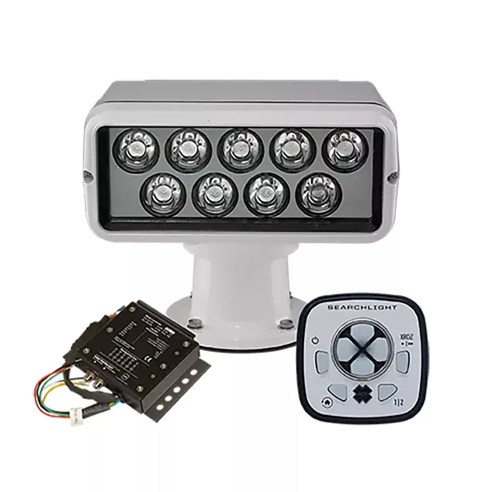 ACR RCL-100 LED White Searchlight w/URP-103 Wired Point PadURC-104 Master Controller [1978]