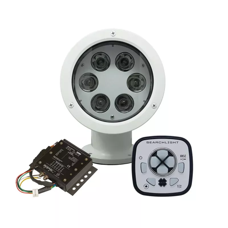 ACR RCL-50 LED White Searchlight w/URP-103 Wired Point Pad, URC-104 Master ControllerURC-103 Wireless Handheld Remote [1980]