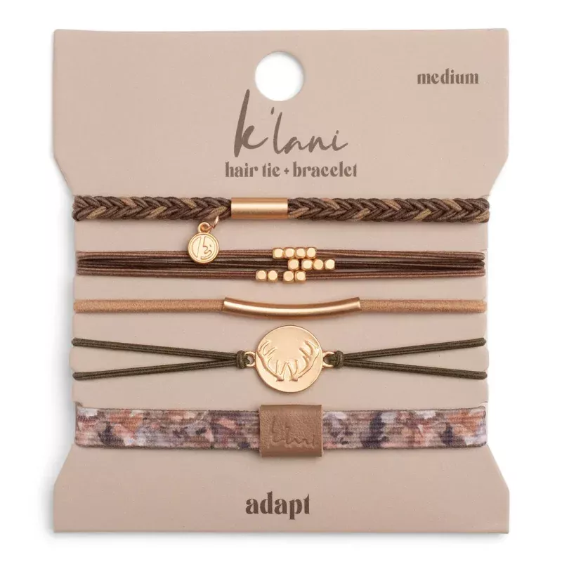 Adapt Camouflage with Antler Charm Hair Tie Bracelets