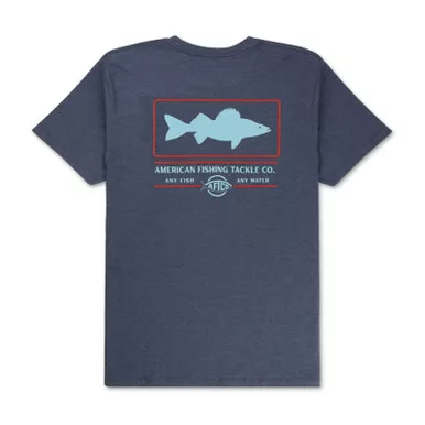 Aftco Wally Dinger SS T-Shirt Midnight Heather 2X