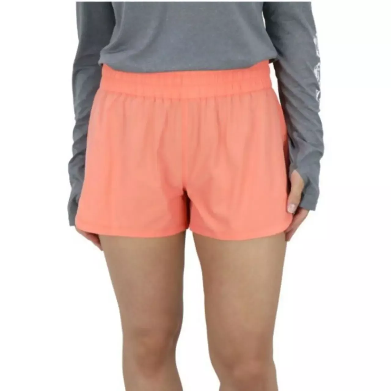 Aftco Women’s Reel 3” Boardshorts – Desert Coral