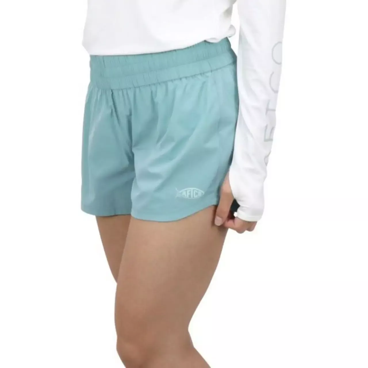 Aftco Women’s Reel 3” Boardshorts – Ocean Wave