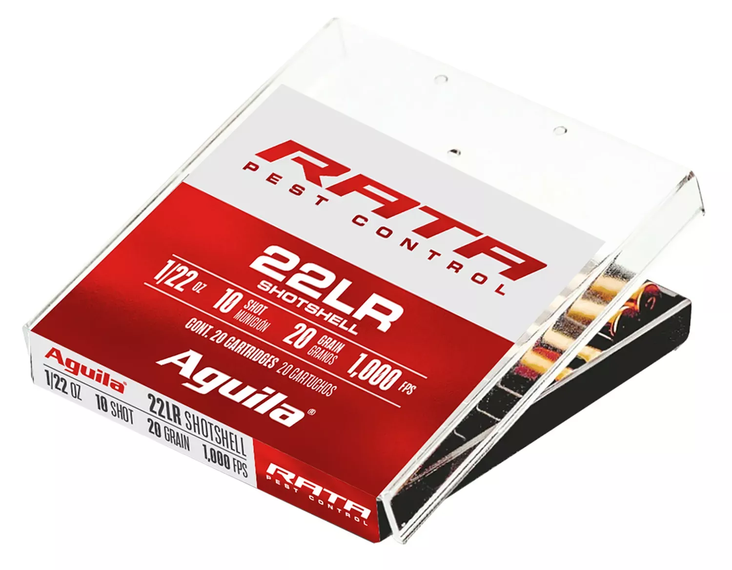 Aguila Rata Pest Control 22 LR 20 gr Standard Velocity Solid Point 20 Per Box