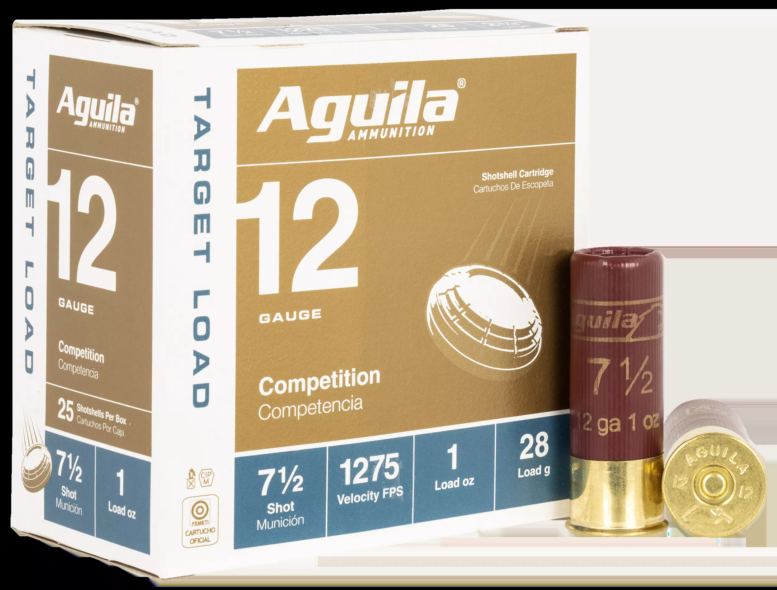 Aguila Target Load Competition 12 G 2.75" 1 oz 7.5 Shot 25 Bx