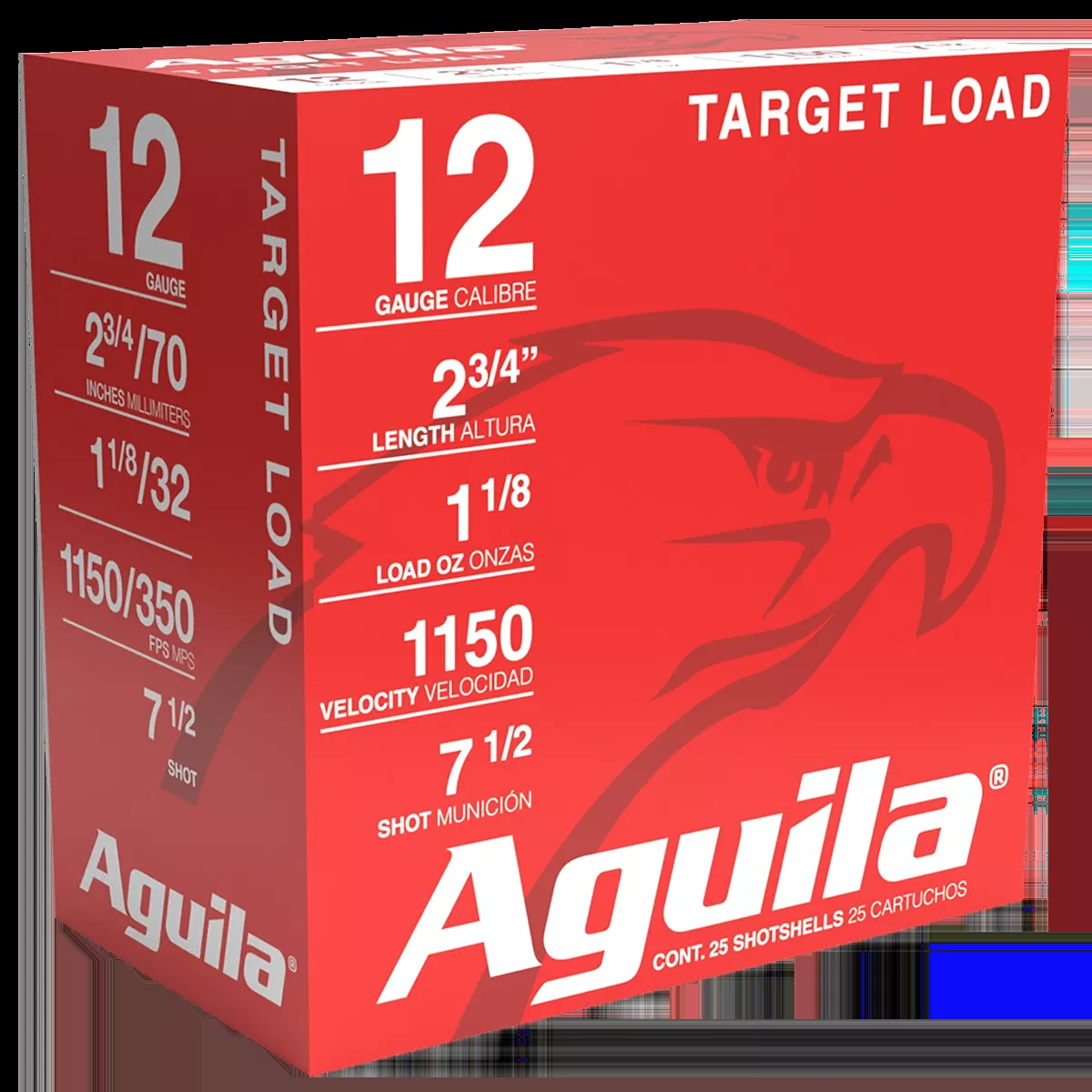 Aguila Target Load Competition 12 Ga 2.75″ 1-1/8 oz #7.5 Lead Shot 25 Shells Per Box