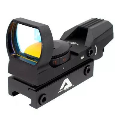 AIM SPORTS 1x34mm Red Dot 4 Reticles Reflex Sight (RT4-01)