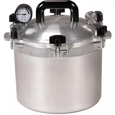 All American 910 Canner Pressure Cooker, 10.5 Quart Capacity, Silver