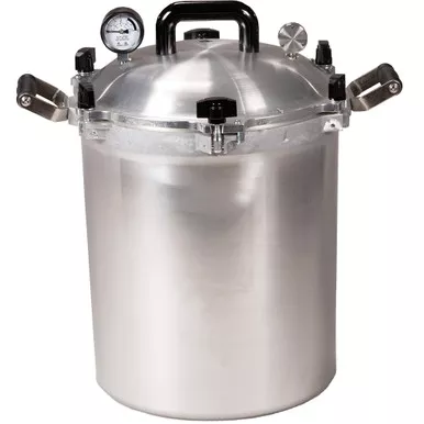 All American 930 Canner Pressure Cooker, 30 Quart Capacity, Silver
