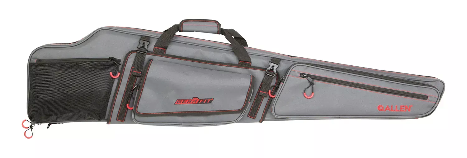 Allen Dakota Gear-Fit Rifle Case 48 Gray with Red Accents