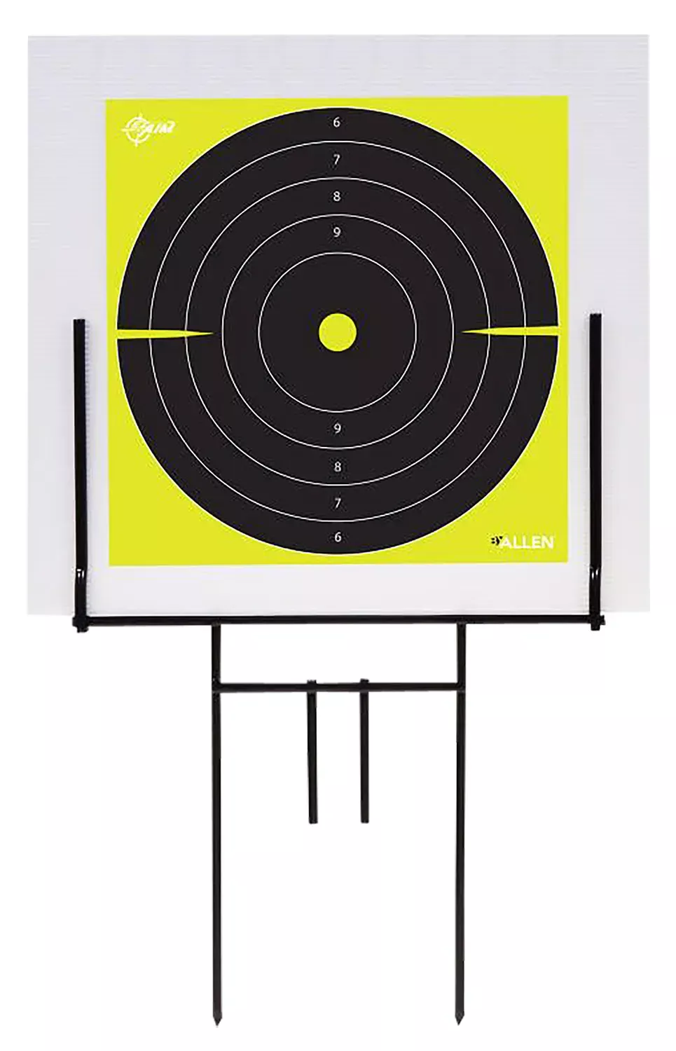 Allen EZ-Aim Portable Range Target Stand Black Steel 18″ W x 19″ H Standing Includes 2 Adhesive Targets
