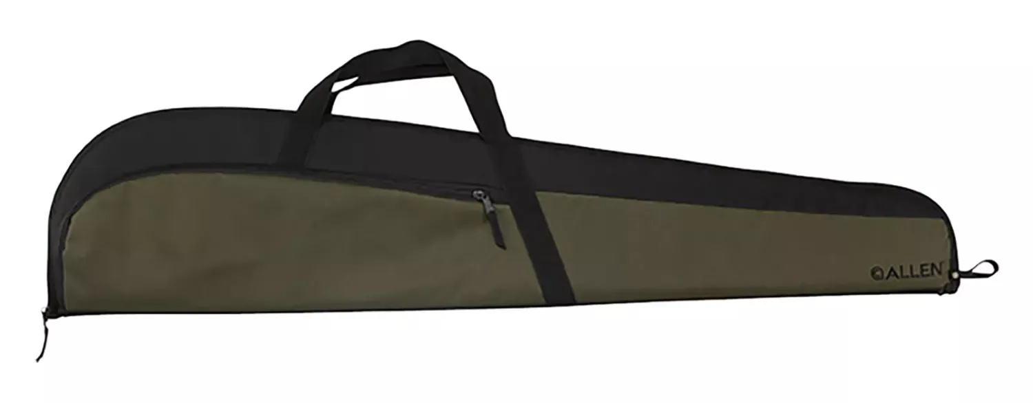 Allen Powell Rifle Case 46 Green with Black Trim 600D Polyester with Foam Padding
