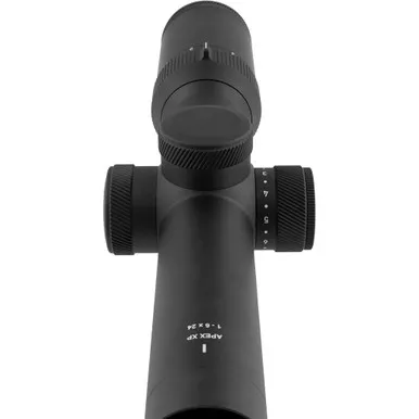 Alpen 6010 XP Rifle Scope 1-6X24 SFP MRAD Duplex Reticle, Black