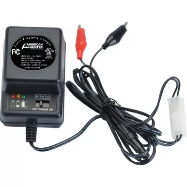 American Hunter BL-C6/12 Battery Charger for 6V/12V, Black