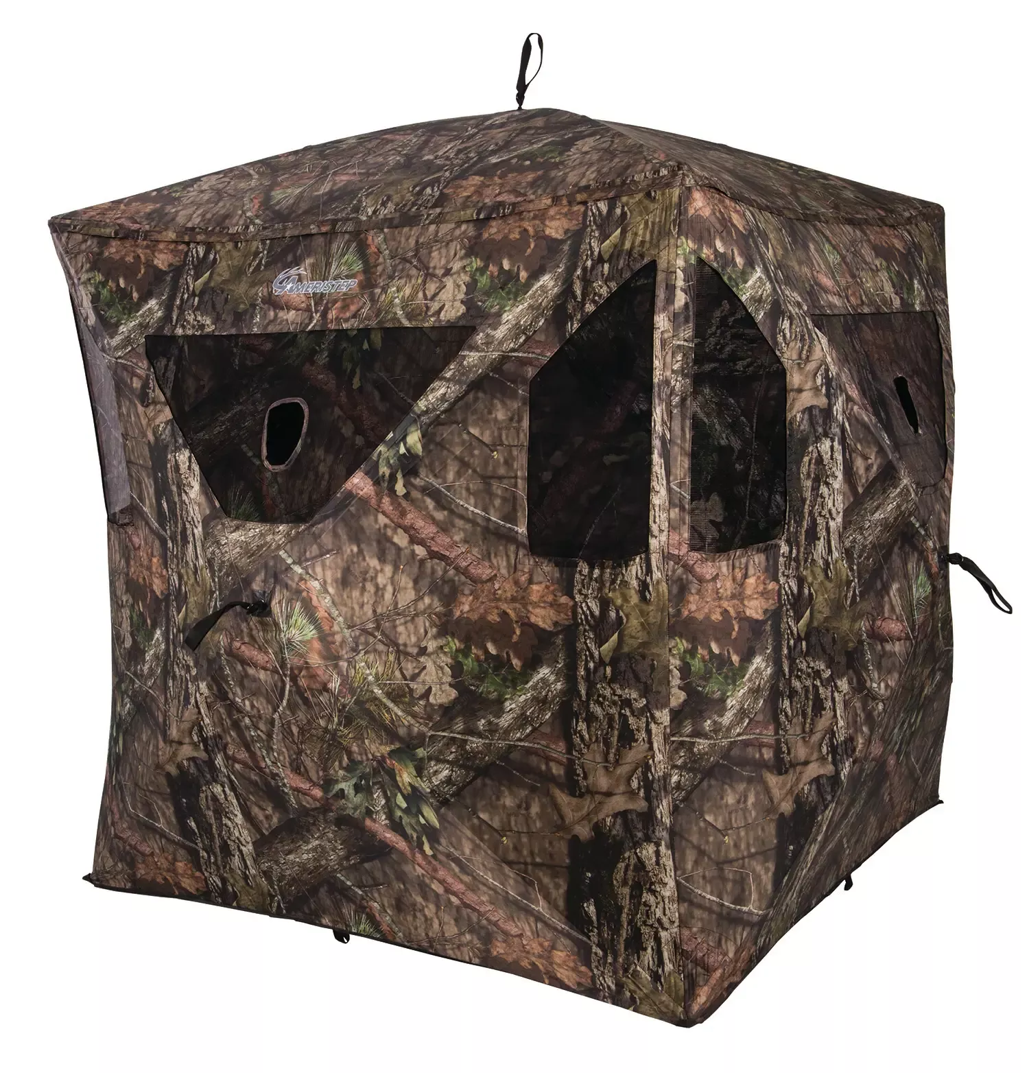 Ameristep Brickhouse Ground Blind Hub-Style Mossy Oak Break-Up Country 300 Durashell Plus 67″ High 75″ Wide