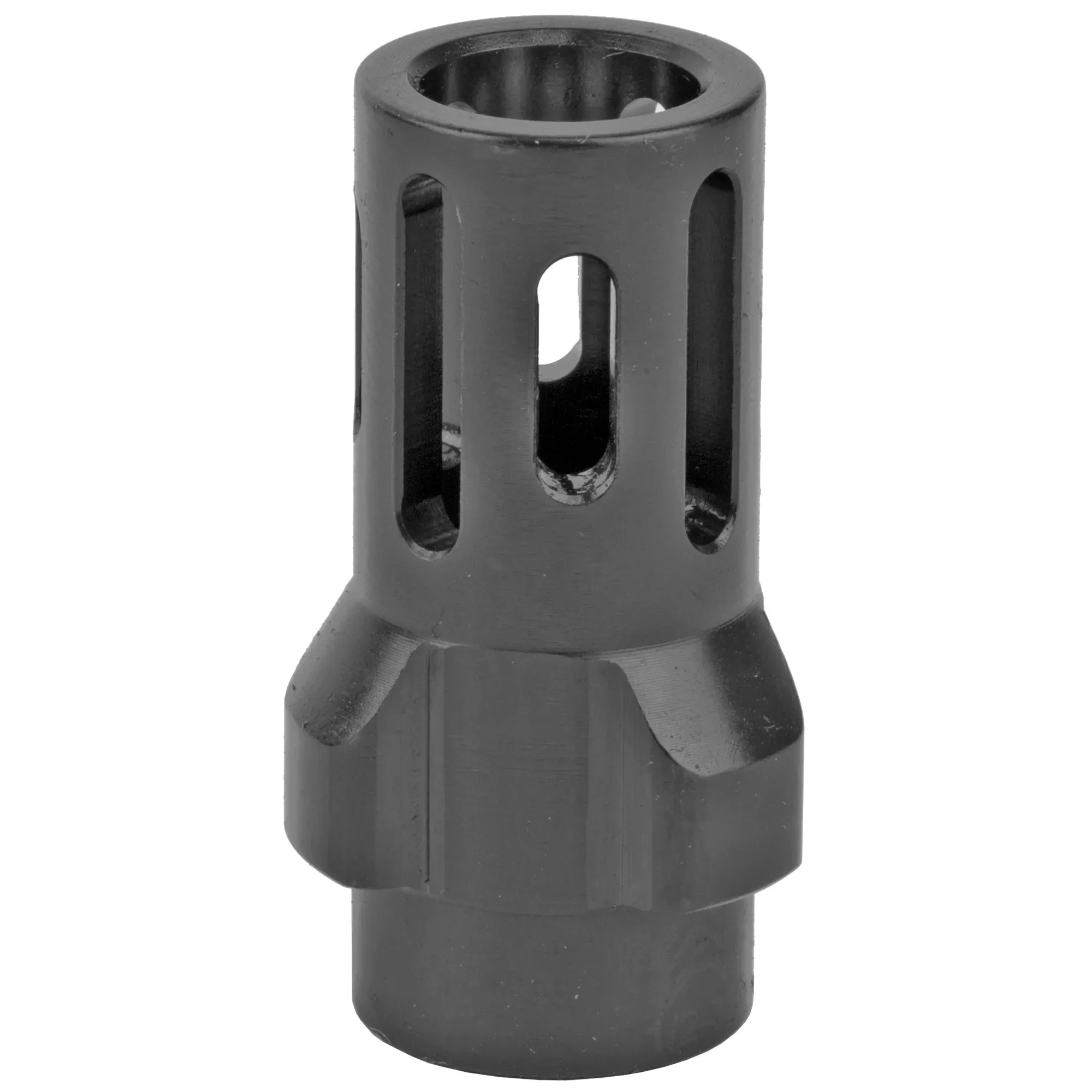Angstadt Flash Hider 3-lug – 9mm 1/2×36 Tpi Black