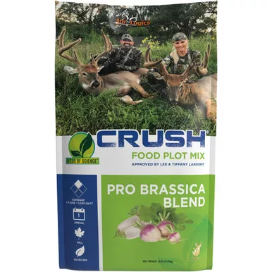 Ani-Logics 24003 CRUSH Pro Brassica Blend Food Plot Seed, 2 lbs, Green
