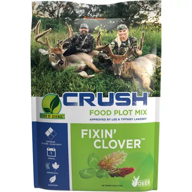 Ani-Logics 24017 CRUSH Fixin Clover Food Plot Seed, 5 lbs, Green