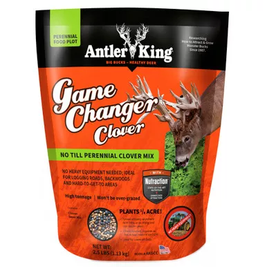 Antler King AKGCC Game Changer Clover Seed, 1/4 Acre Coverage, Black