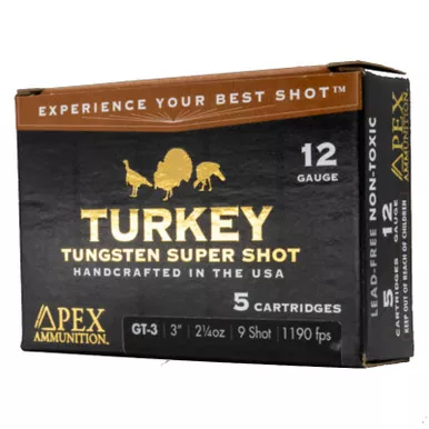 Apex Ammunition 12ga 3" 2-1/4oz 9 Shot 5 Rnd