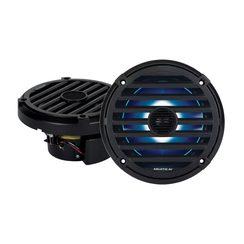 Aquatic AV ELITE 6.5 RGB Speakers – Black – Pair