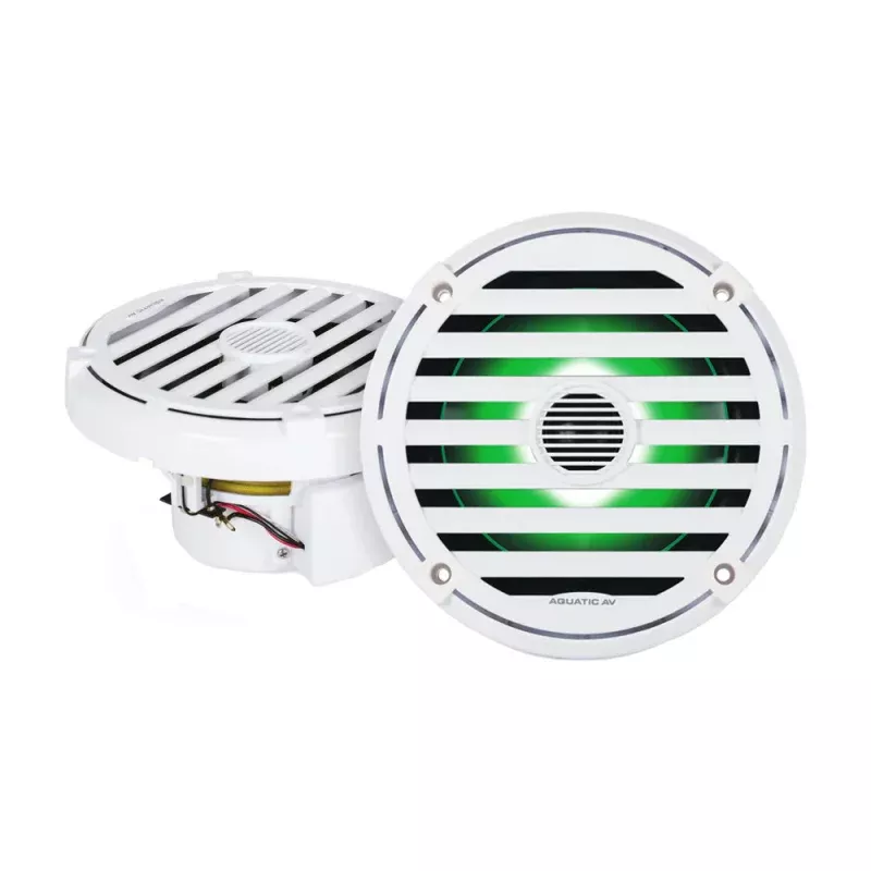 Aquatic AV ELITE 6.5 RGB Speakers – White – Pair