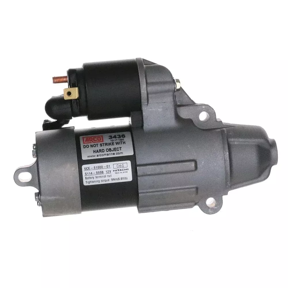 ARCO Marine Premium Replacement Outboard Starter f/Yamaha 200-300HP – 9 Tooth