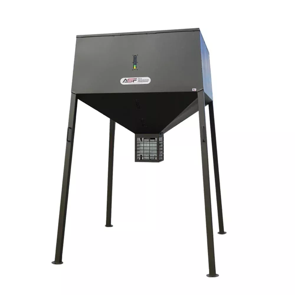 ASF Broadcast Deer Feeder w/solar | Capacity 3,000lb | Power Source 12V Solar Panel & Battery