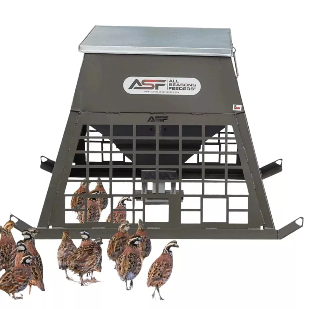 ASF Heavy-Duty Quail Feeder | Capacity 300lb | Width 43"