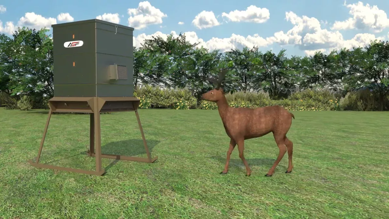 ASF Stand & Fill Electric Protein Feeder | Capacity 600lb | Width 44″