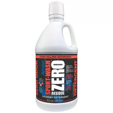 Atsko 1338QZ Zero Sport Wash Laundry Detergent, 64 Ounce, White
