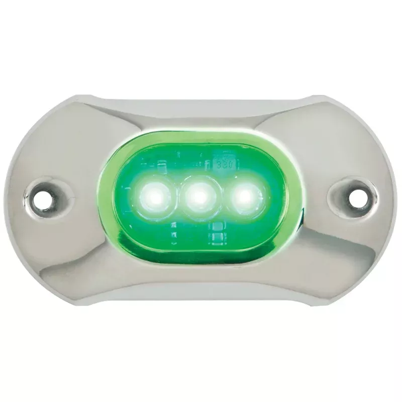 Attwood Light Armor Underwater LED Light – 3 LEDs– Green