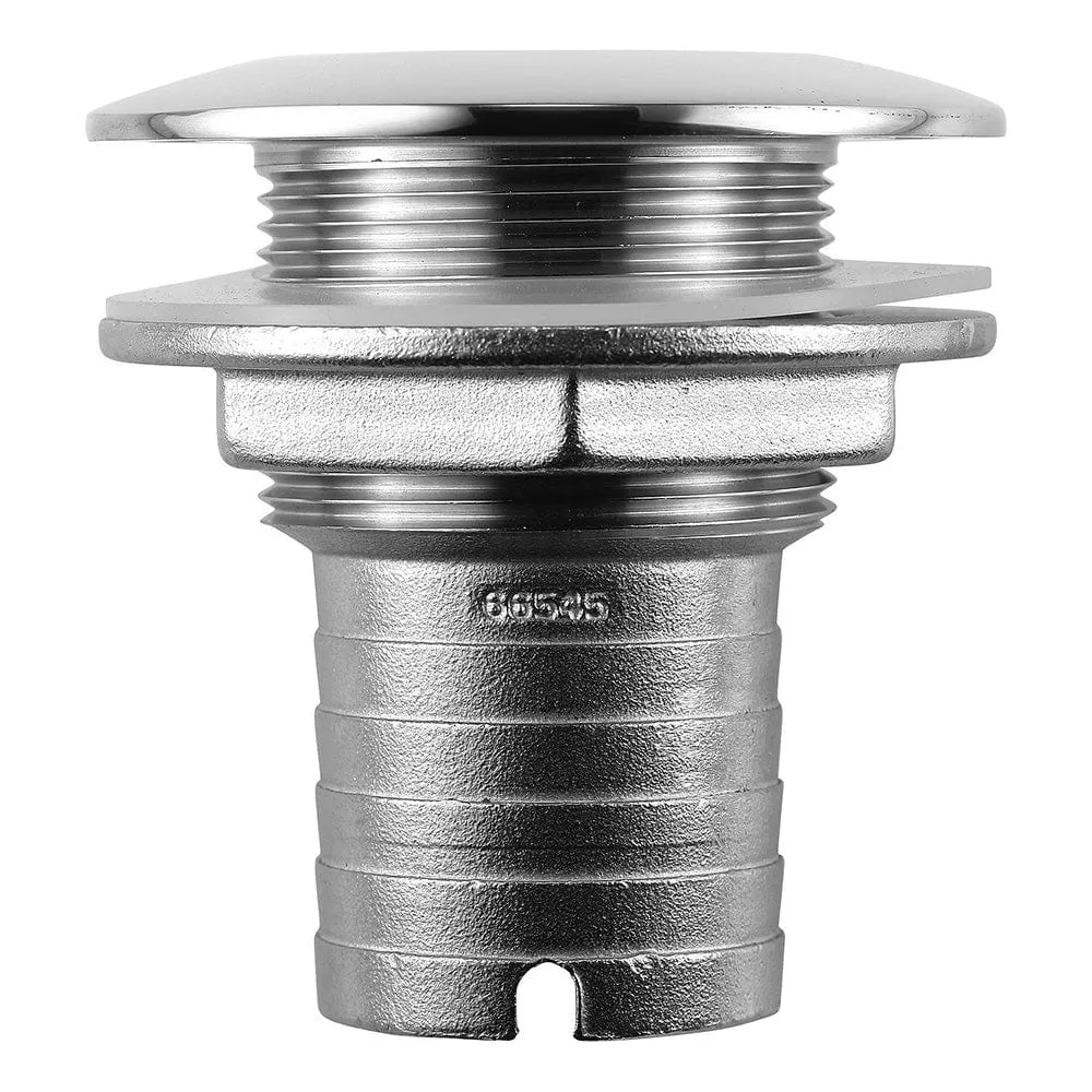 Attwood Stainless Steel Thru-Hull Short Straight Barbed – 1-1/2″ Inner Diameter