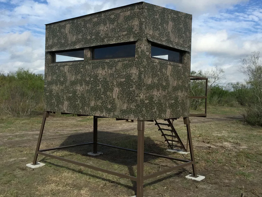 AWS Blind Atascosa 5×9 Insulated Hunting Blind | Model 5×9 Ground Blind | Height Up to 20′ | Width 60″ x 84″ | Stationary Setup | For Deer Hunters & Wildlife Enthusiasts