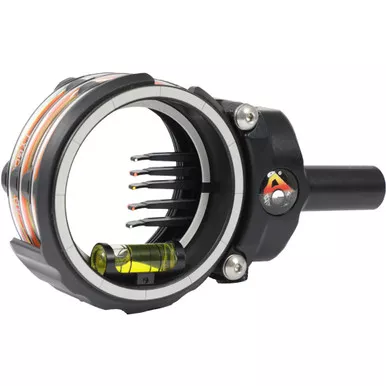 Axcel ACU2-S519-4BK Accustat II Multi-Pin Micro-Adjustable Archery Scope, 5 Pin, .019, Black