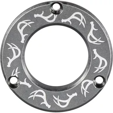 Axcel ADVR-HUB-SGDAN Driver Hubcap with Engraving Deer Antlers Pattern, Stone Gray